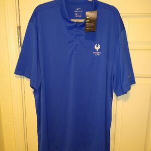 NWT Nike Dri-Fit Blue Short Sleeve Polo Shirt Men's sz 3XL Phoenix Team Logo.